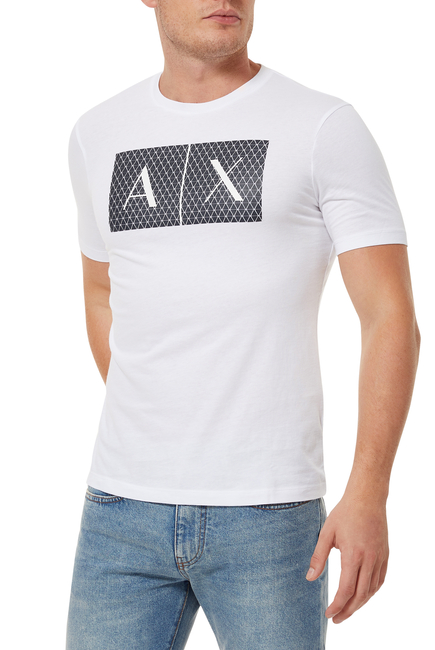 Armani Exchange Triangulation Logo Print T-Shirt